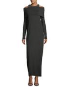 Cashmere Monili-beaded Cold-shoulder
