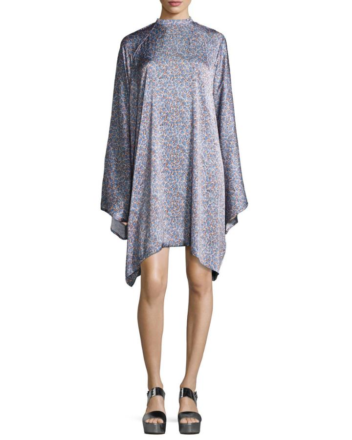 Danis Mosaic Deco Swing Dress, Blue