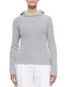 Shaker-knit Cashmere Hoodie