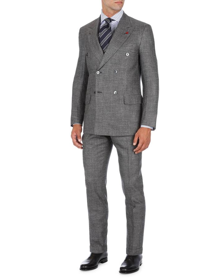 Double-breasted Two-piece Suit In