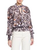 Sammi Animal-print Blouse