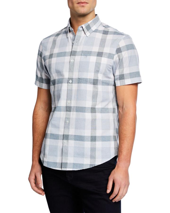 Men's Short-sleeve Jasper Plaid Print