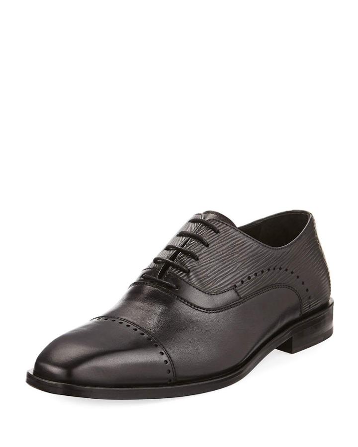 Lace-up Brogue Leather Dress