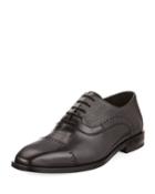 Lace-up Brogue Leather Dress