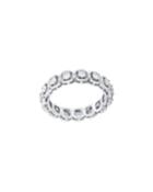 18k White Gold 15-diamond Eternity Ring,