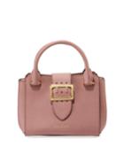 Buckle Small Leather Tote Bag, Dusty Pink