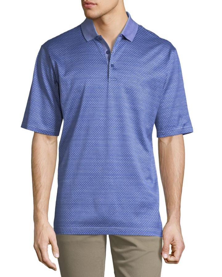 Men's Short-sleeve Mercerized Knit Polo