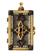 Old World Enhancer With White And Black Diamonds