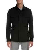 Lightweight Buckled-side Jacket, Black