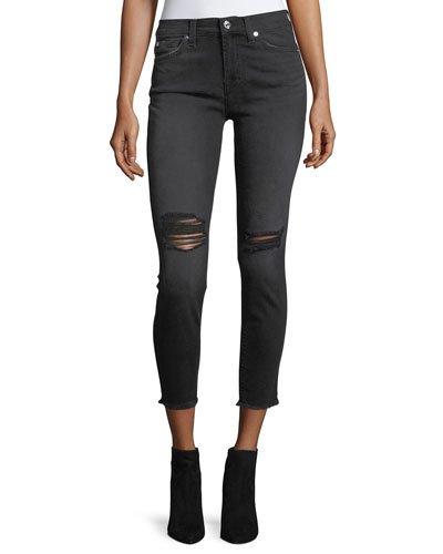 Gwenevere Distressed Skinny Ankle Jeans