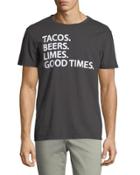 Tacos Beer Lime Graphic Tee