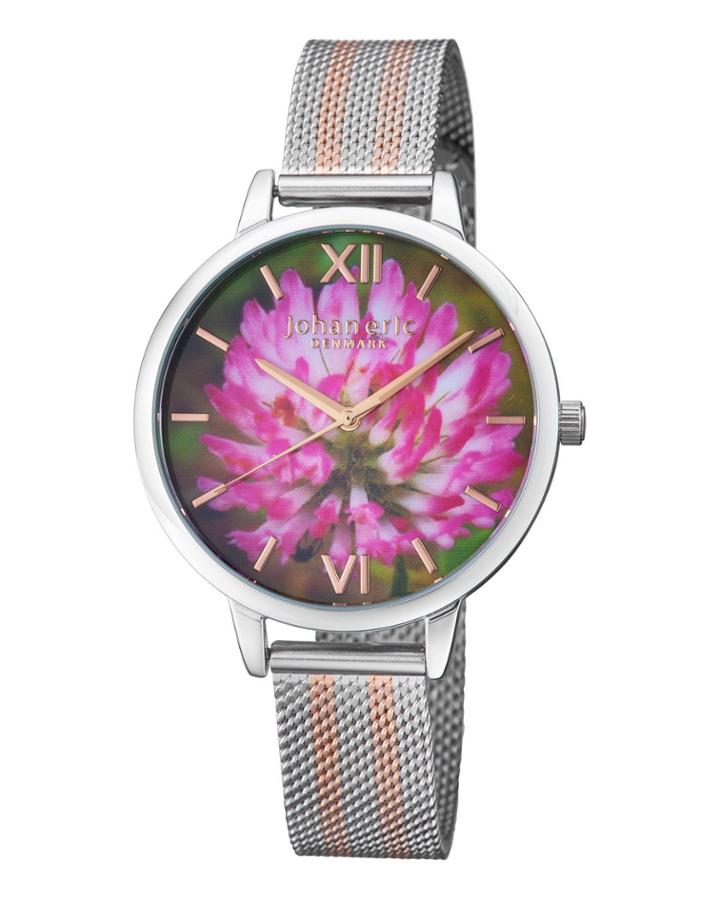 38mm Rodklover Flower Watch W/ Mesh Strap, Two-tone