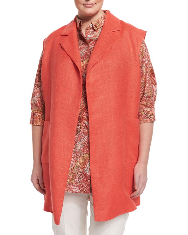 Plus Size Grano Woven Vest