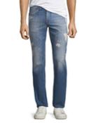 Men's Slim-fit Distressed Jeans