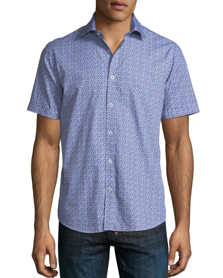 Mini Floral Print Short-sleeve