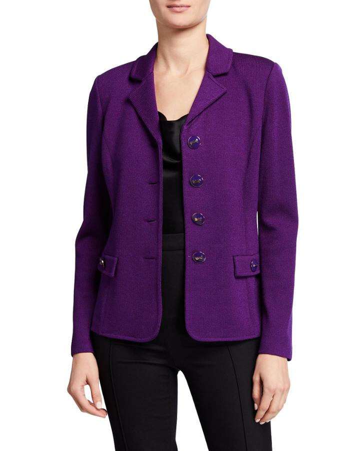 Santana-knit Fitted Jacket