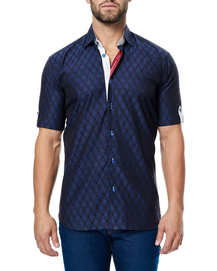 Men's Fresh Tonal Print Short-sleeve