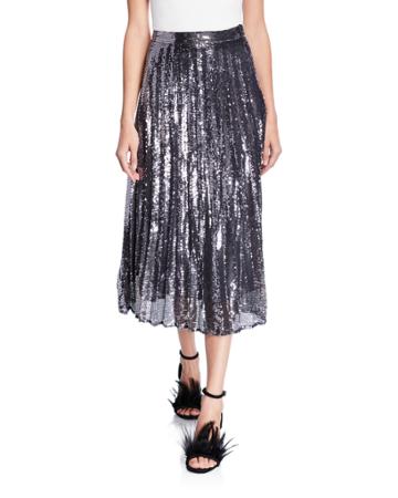 Kira Sequined Pleated