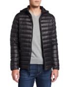 Men's Quilted Hooded Packable Puffer Jacket