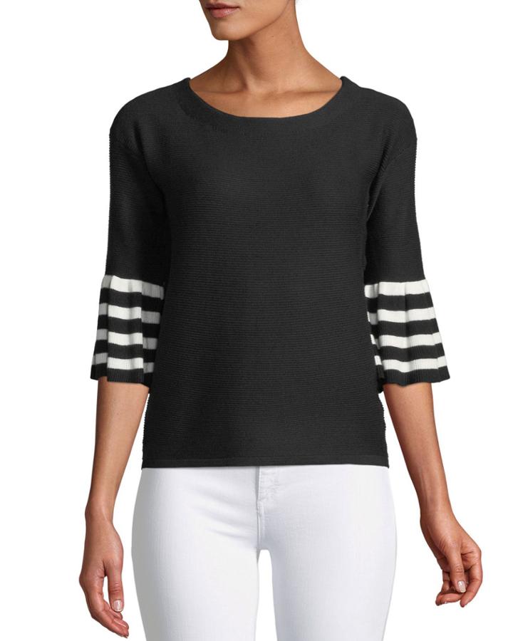 3/4 Striped-sleeve