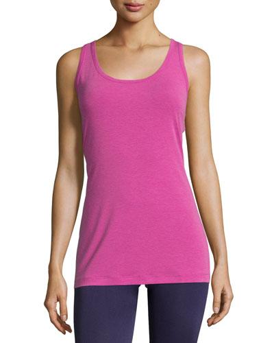 Long Racerback Tank Top, Wild Aster