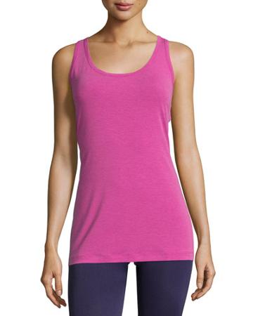 Long Racerback Tank Top, Wild Aster