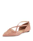Lexi Studded Cross-strap Flats