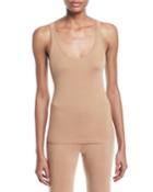 Douglas Scoop-neck Ribbed Cashmere Tank Top