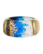 Liquid Side Hinged Bangle Bracelet