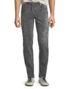 Men's Gray-wash Distressed