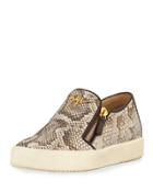 Snake-embossed Metallic