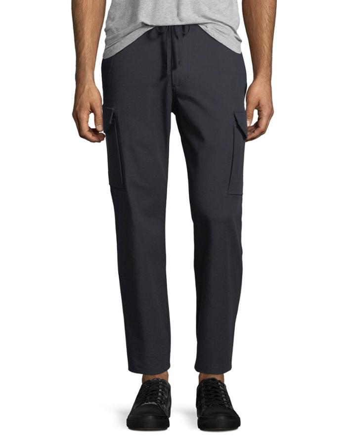 Drawstring-waist Cargo Pants