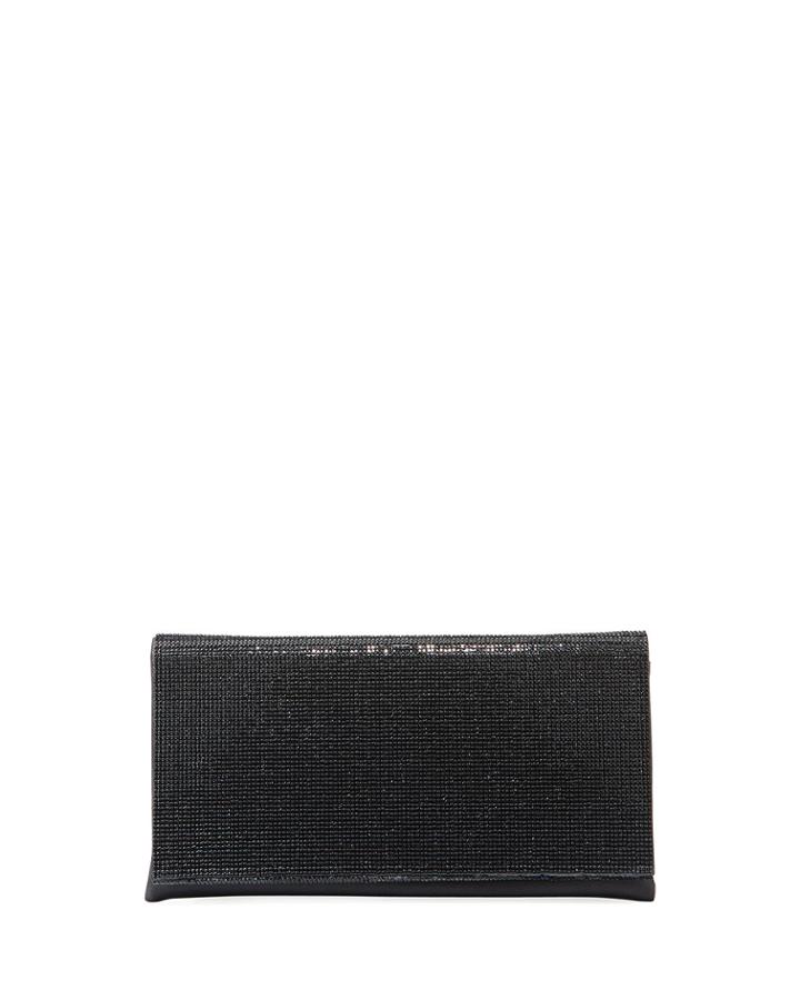 Crystal-flap Clutch Bag On Chain