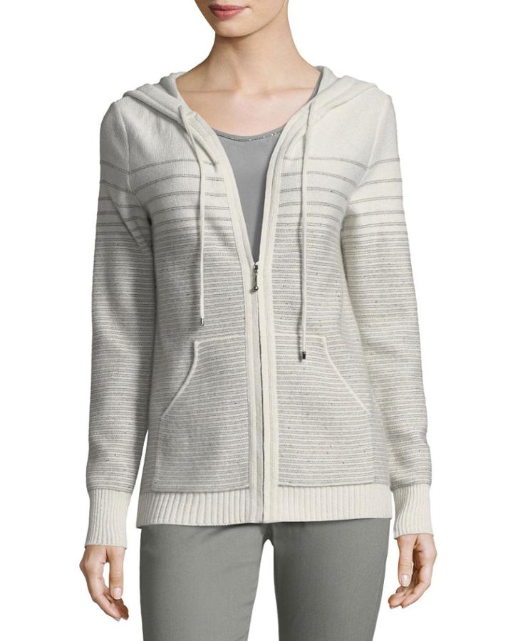 Cashmere-blend Sequined Knit Bomber Jacket