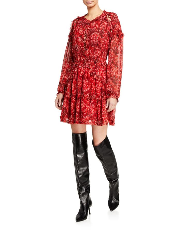 Darling Ruffle Cutout Dress