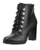 Thad Distressed Calf Leather Booties