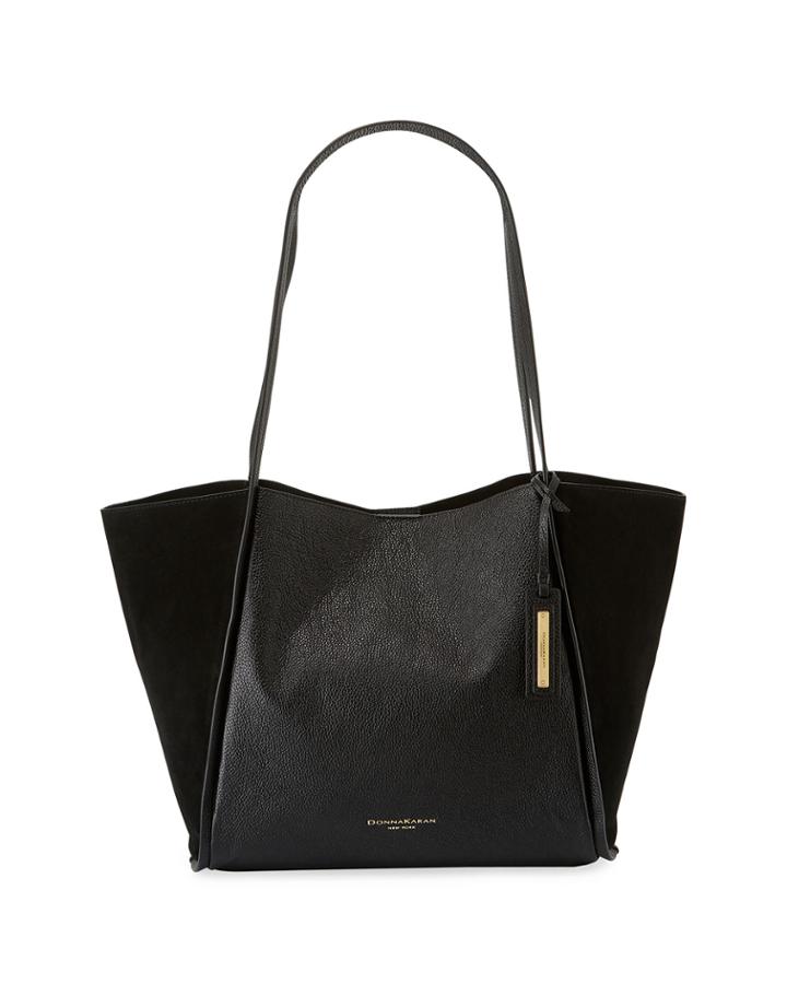 Alan Large Mixed-media Tote Bag
