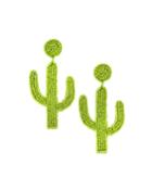 Saguaro Cactus Seed Bead Drop Earrings