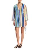 Long-sleeve V-neck Tied