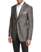 Shelton Base Tonal Textured Sport Coat, Gray