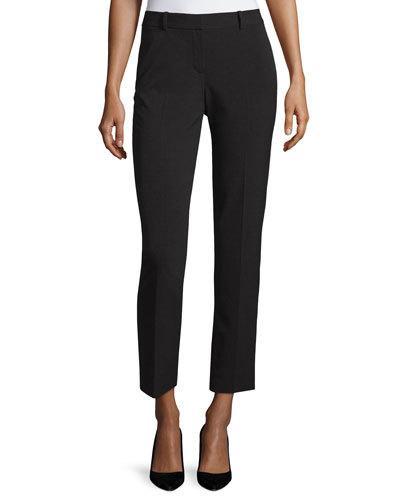 Danee Woven Ankle Pants, Black