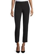 Danee Woven Ankle Pants, Black