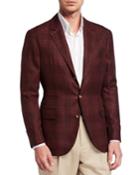 Men's Traditional Linen-blend Blazer