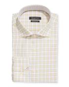 Men's Check Print Modern Fit Dress