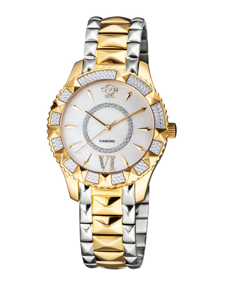 Venice 39mm Geometric Watch W/ Bracelet Strap, Two-tone