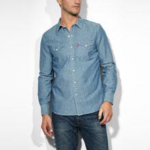 Barstow Western Shirt  - Blue Chambray