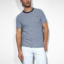 Sunset Tee - Dress Blue Stripe