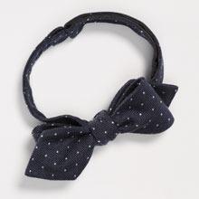 Dobby Dot Bowtie - Dark Indigo