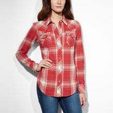 Tailored Western Shirt - Jalapeno Plaid