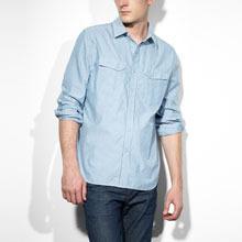 King Western Shirt - Blue Stripe